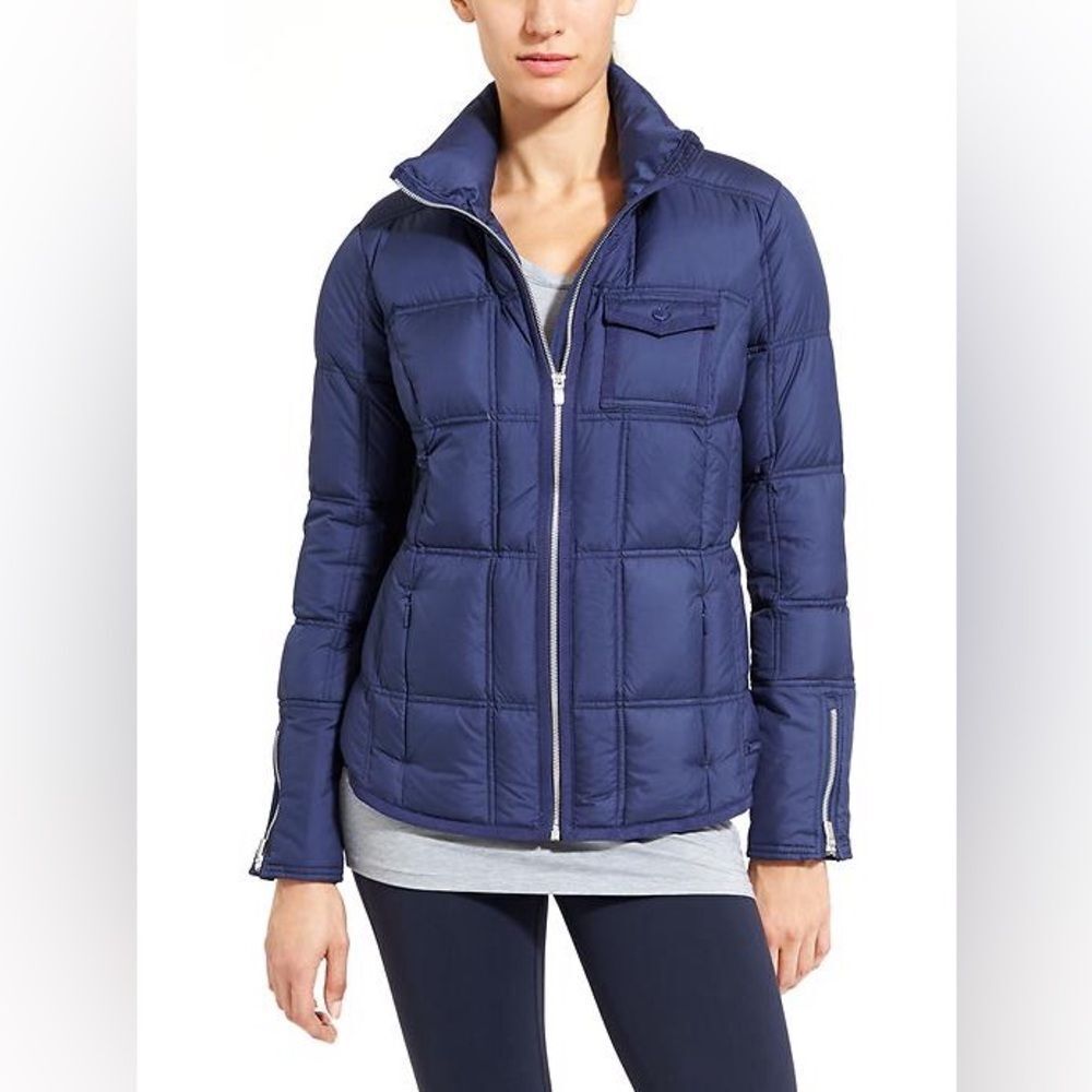 Athleta Navy Puffer Jacket